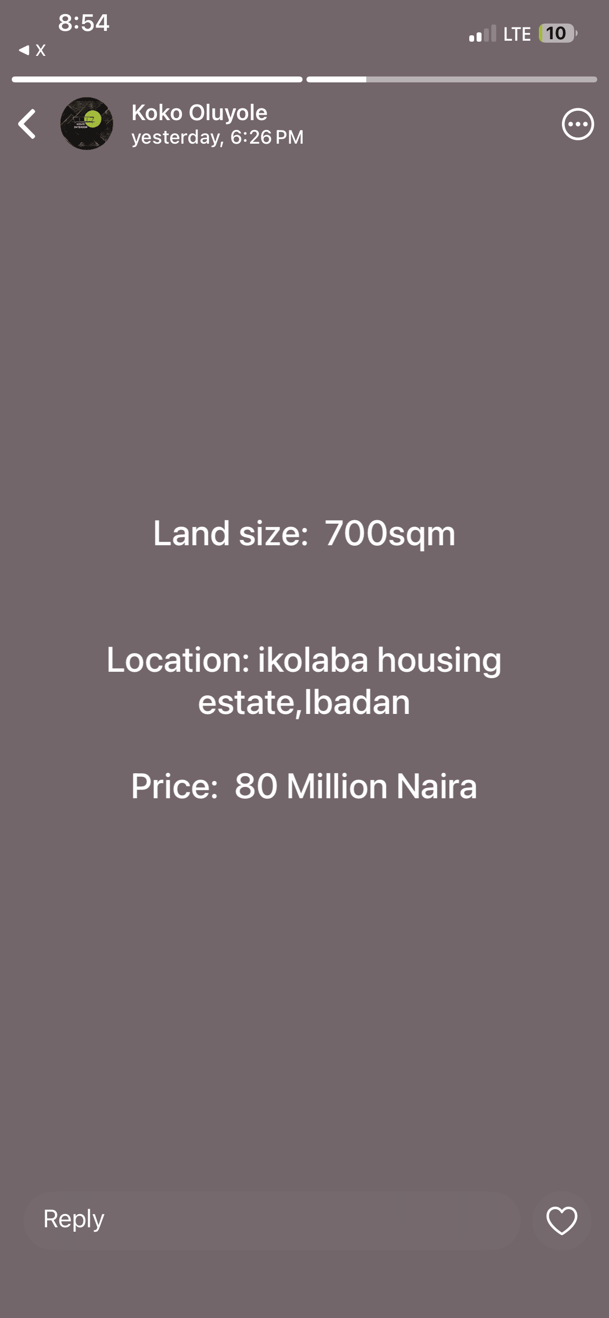 Land for Sale at Ikolaba housing estate, Ibadan, Oyo